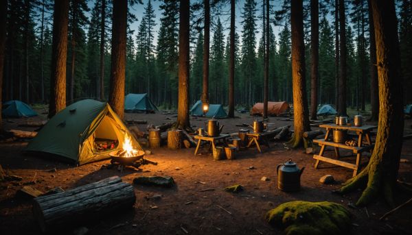 Lampes torches et éclairages pour le bivouac