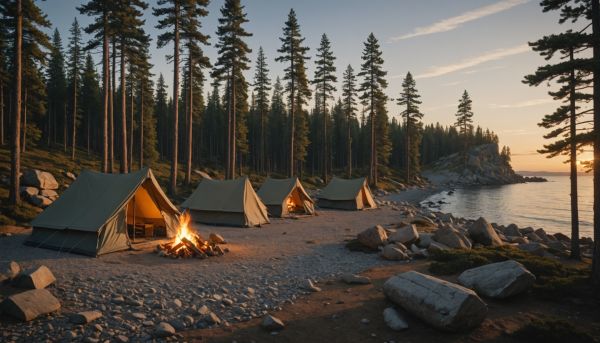 Protéger son emplacement de camping du vent fort